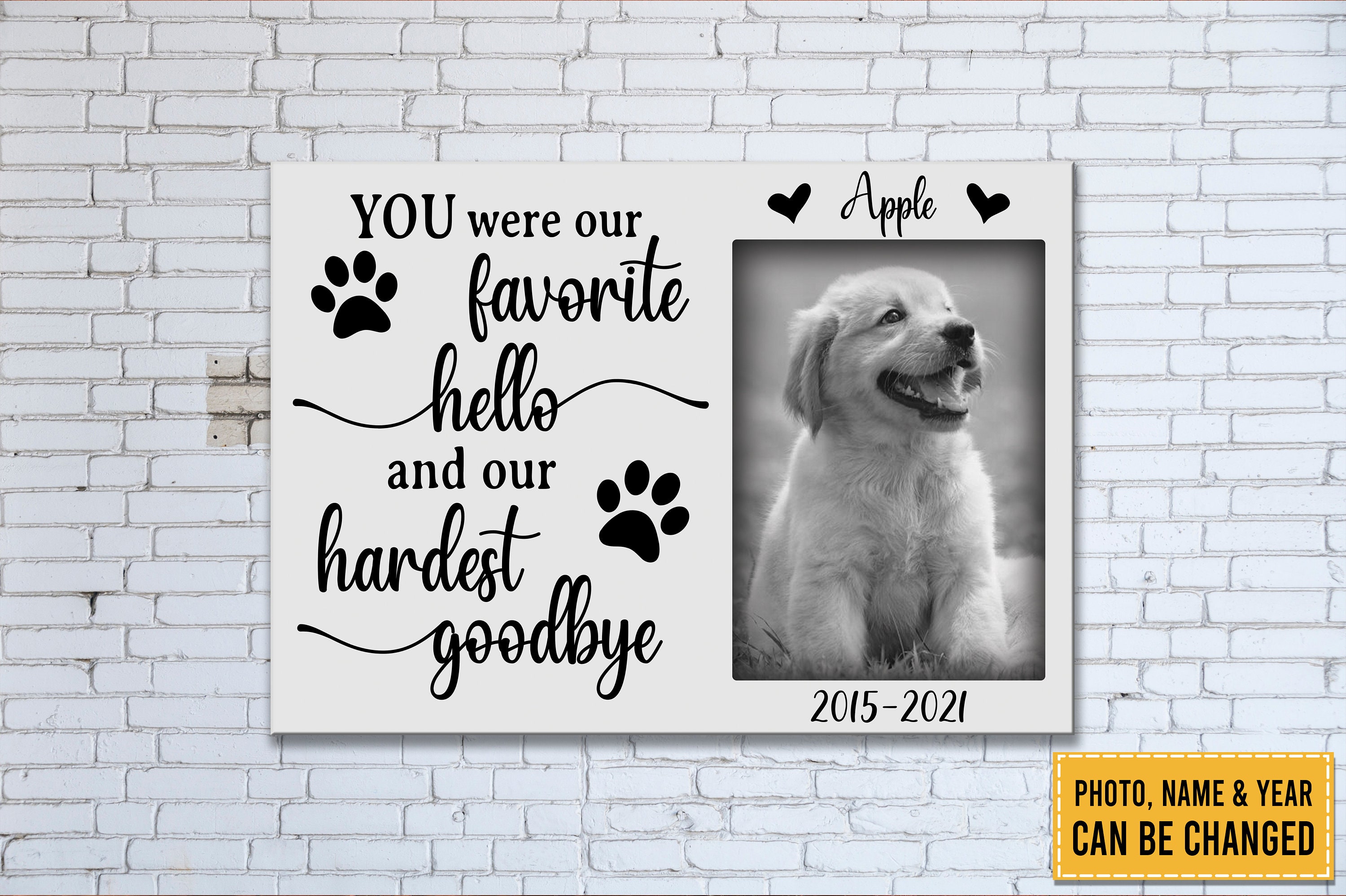 Personalized Dog Memorial Metal Sign Custom Dog Print On Etsy