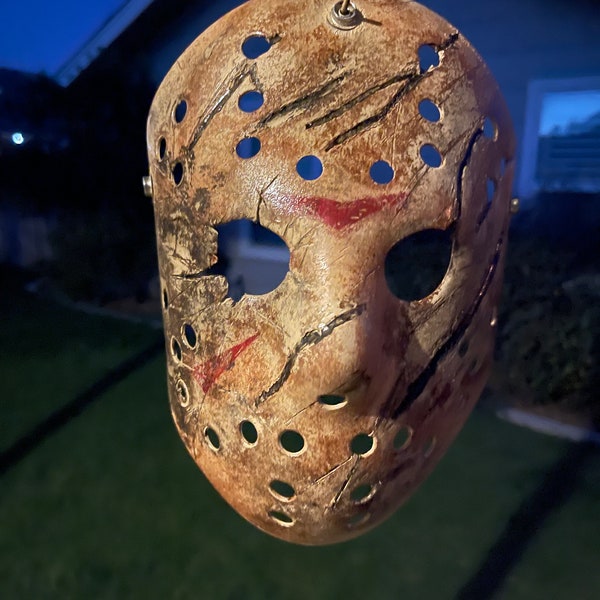 Máscara de Jason Voorhees, viernes 13, hecha a medida, Freddy vs Jason Mask, coleccionable