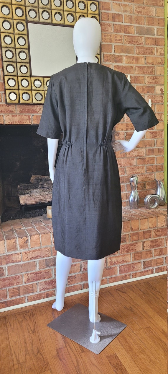 Linen dress - vintage dress - vintage 1960's dres… - image 4