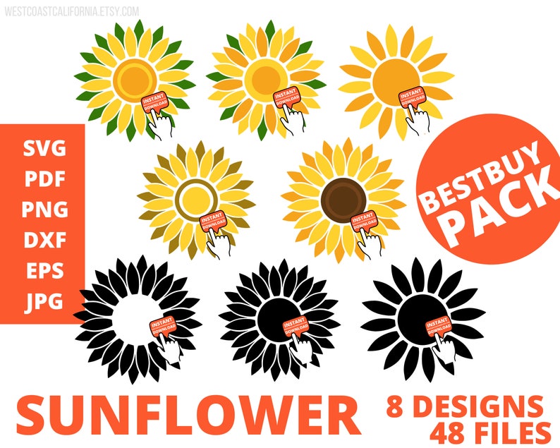 Download Clip Art Sunflower Mandala Sunflower Svg Cut File Sunflower Monogram Svg Sunflower Svg Files For Cricut Sunflower Svg Bundle Sunflower Svg Art Collectibles