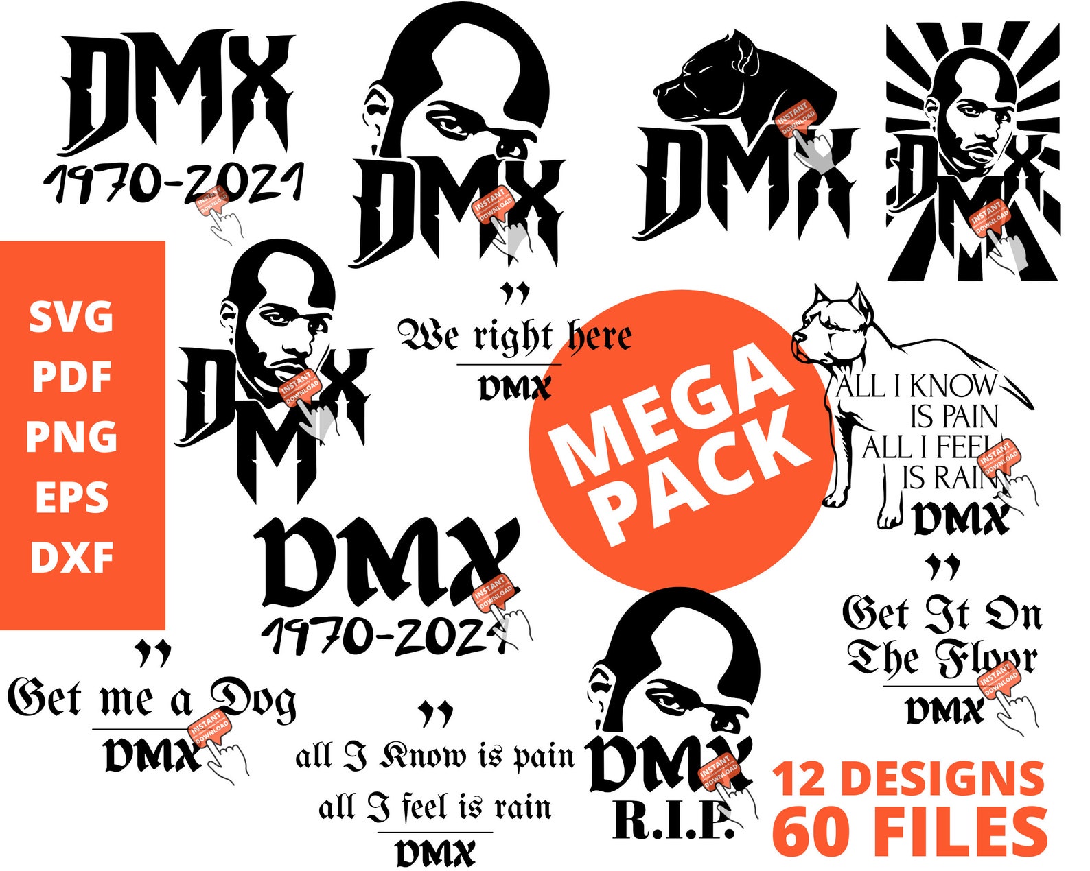 Download DMX svg rip DMX svg dmx bundle svg dmx rapper svg DMX | Etsy