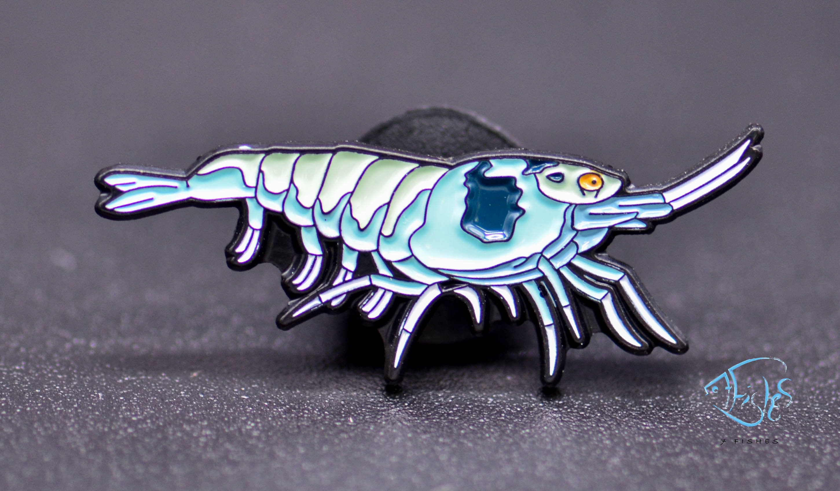 Shrimp Enamel Pin