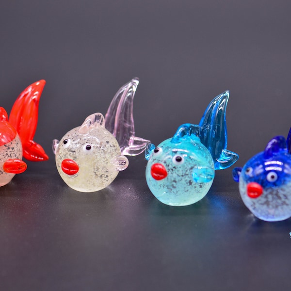 Glow in the dark Goldfish Glass Ornament