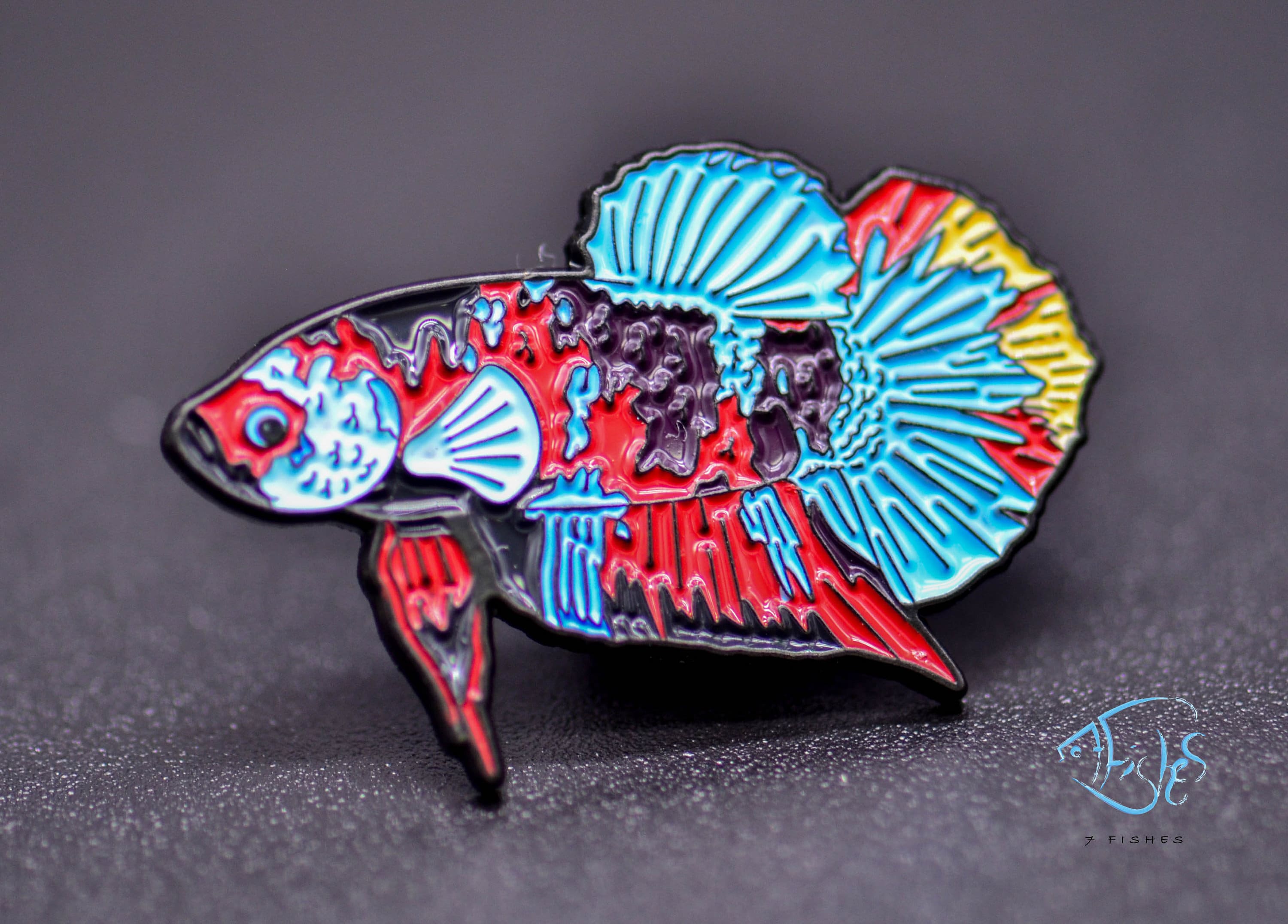 Betta - Siamese Fighting Fish Enamel Pin - Etsy