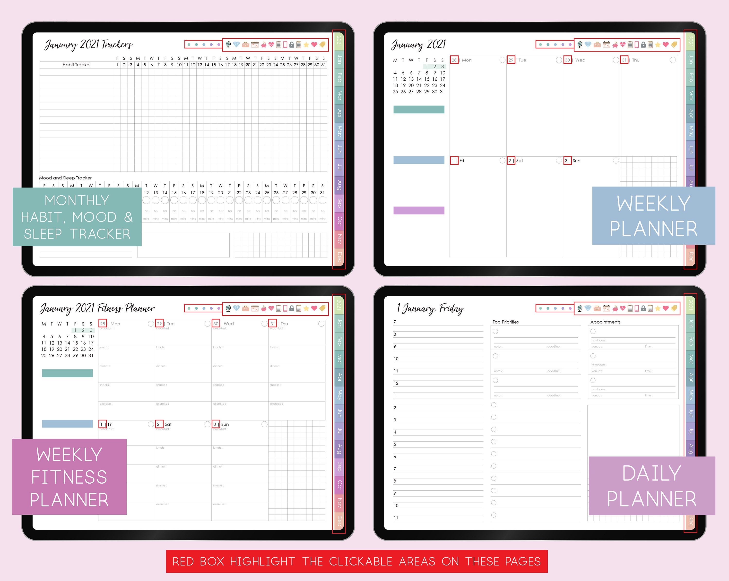 IPad Daily Planner Journal iPad Planner App With Stylus Etsy