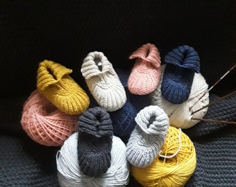 Gestrickte Babyschuhe