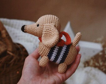 dapple dachshund stuffed animal