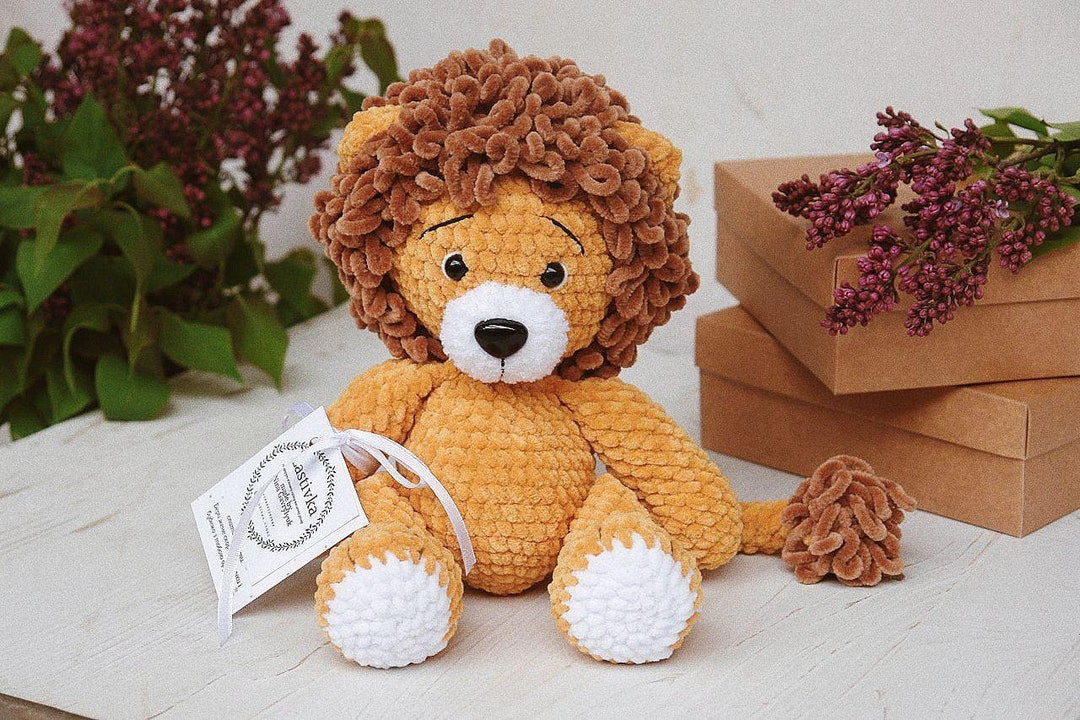Personalized Lion Plush Gift Emotional Support Plush Gift for ...