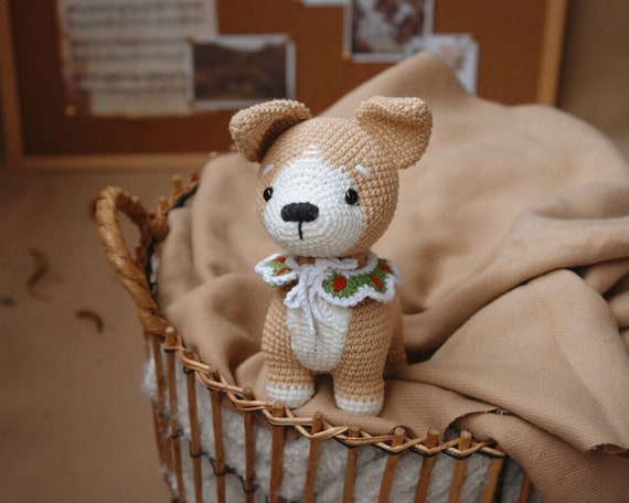 Christmas Puppy Corgi rattle plush Personalizations toy Cute baby gift stuffed animal Dog lover present. Corgi mom decor nursery farm.