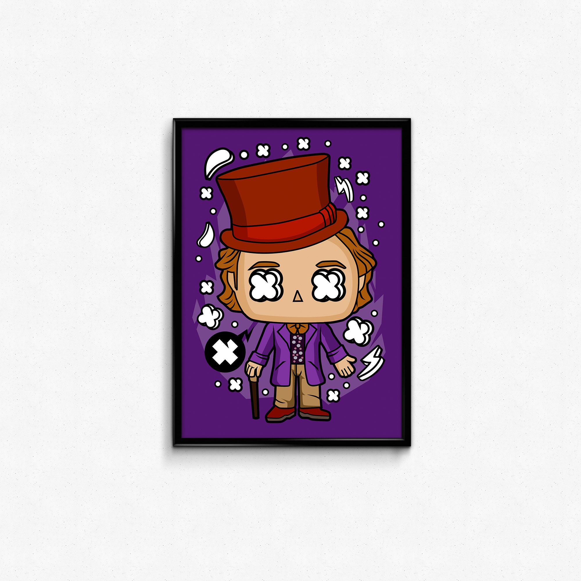 Willy Wonka SVG Design for Crucit Willy Wonka Poster Willy | Etsy