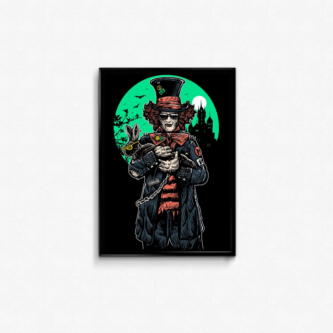 Download Mad Hatter SVG Mad Hatter Poster Tshirt PNG Illustration | Etsy