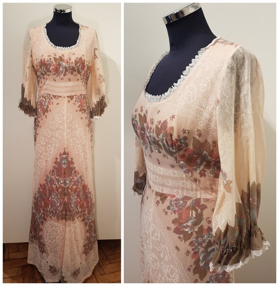 1970s Kati at Laura Phillips Full Length Cotton Pr