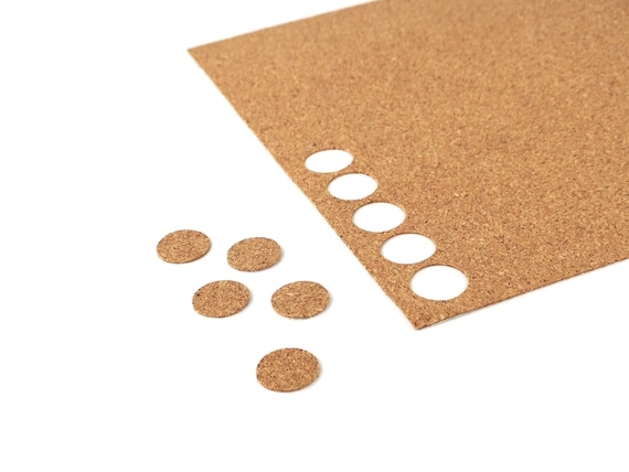 Self Adhesive Natural Cork Pads  | Feet | Protectors | 15mm