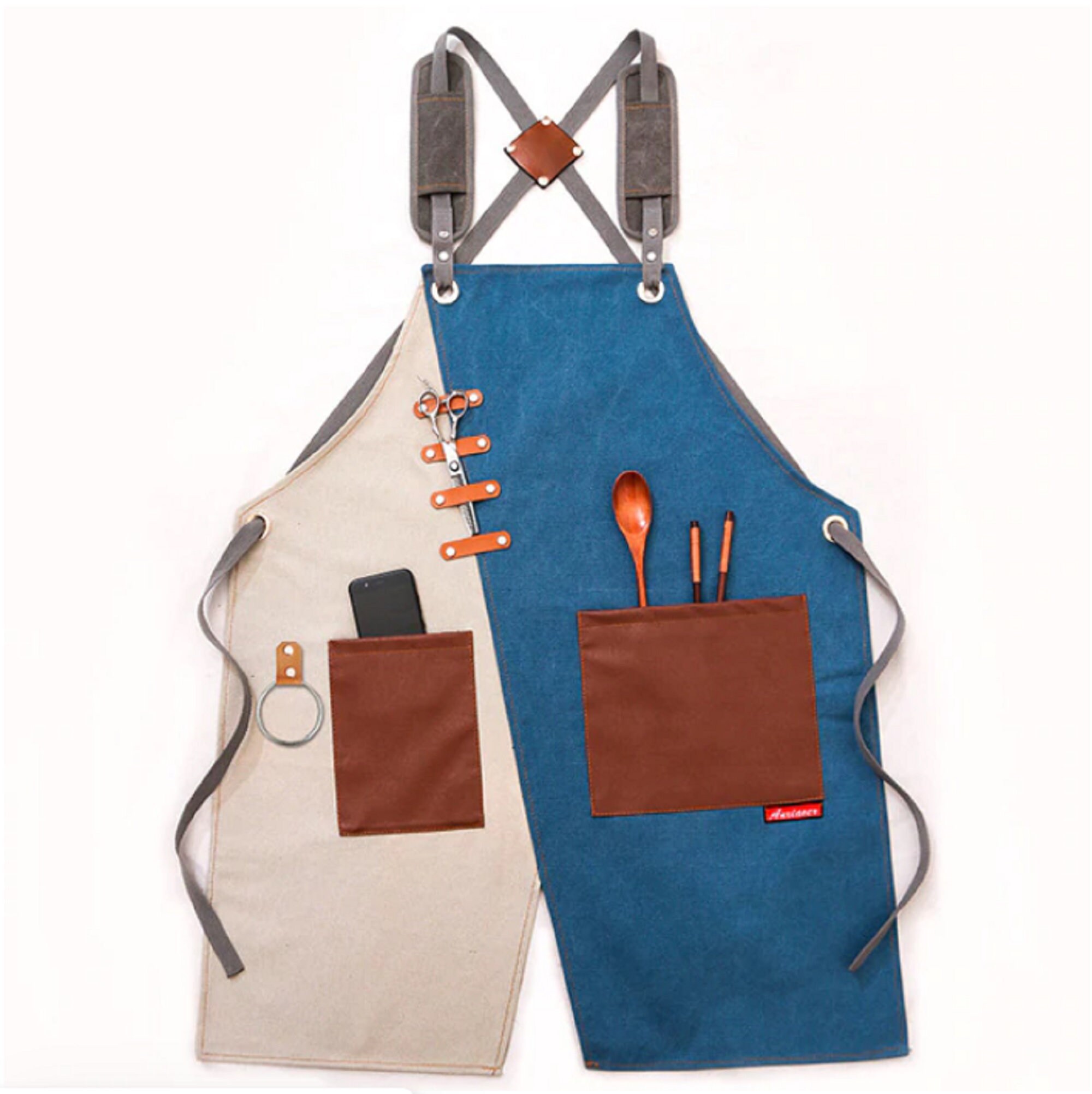 Brown apron waxed canvas dense craft Etsy