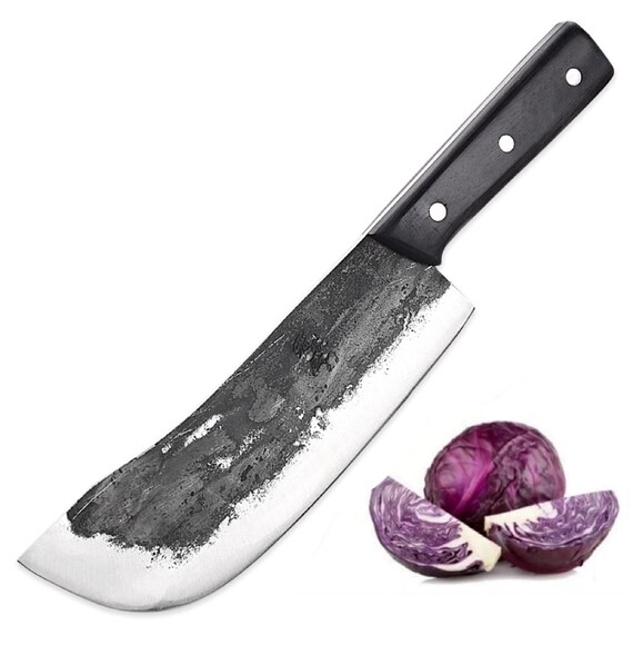 Chef knife cleaver chopper slicing handmade kitchen knives Etsy