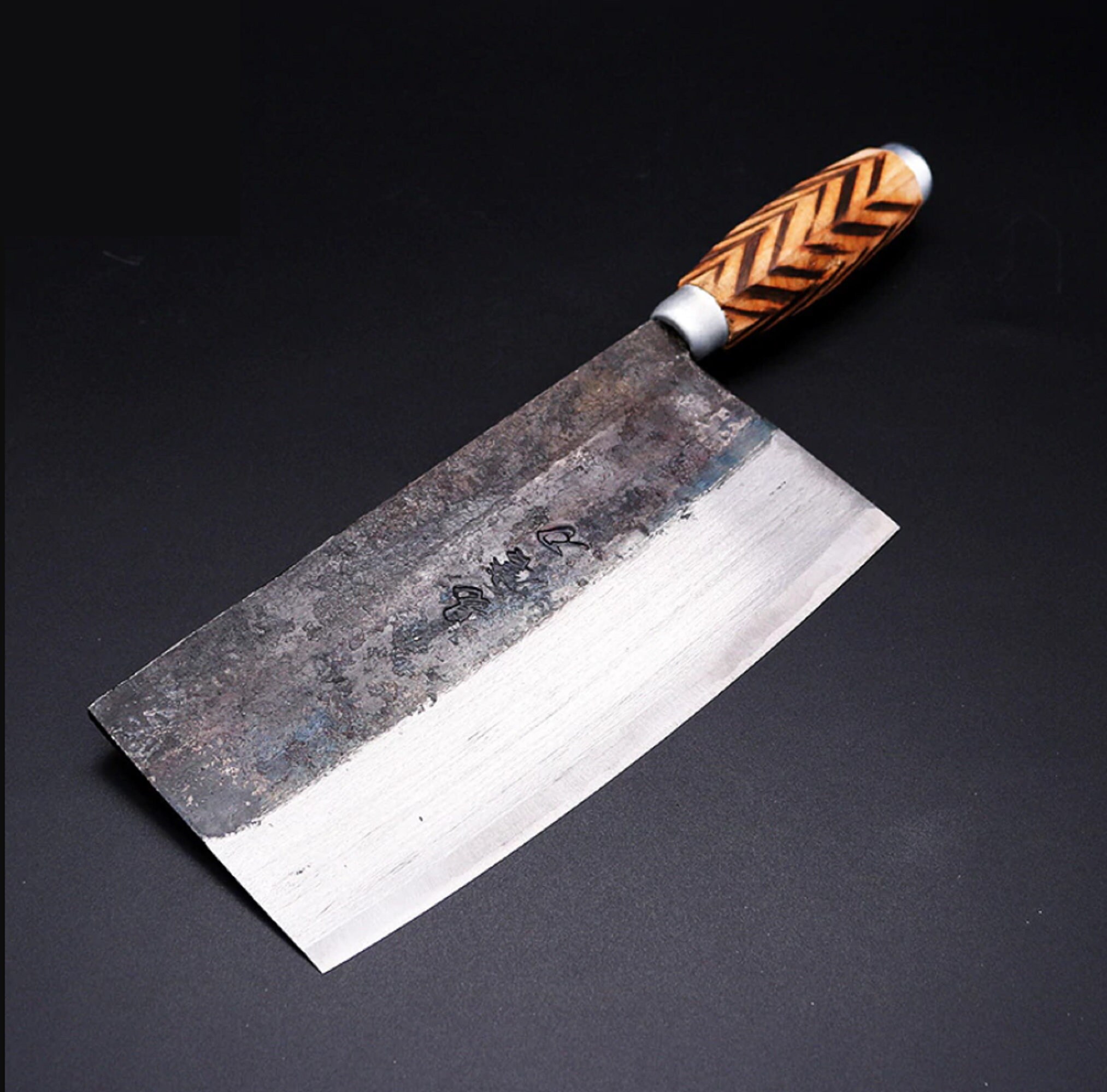 Handmade Chinese Kitchen Knives Traditional High Carbon Etsy