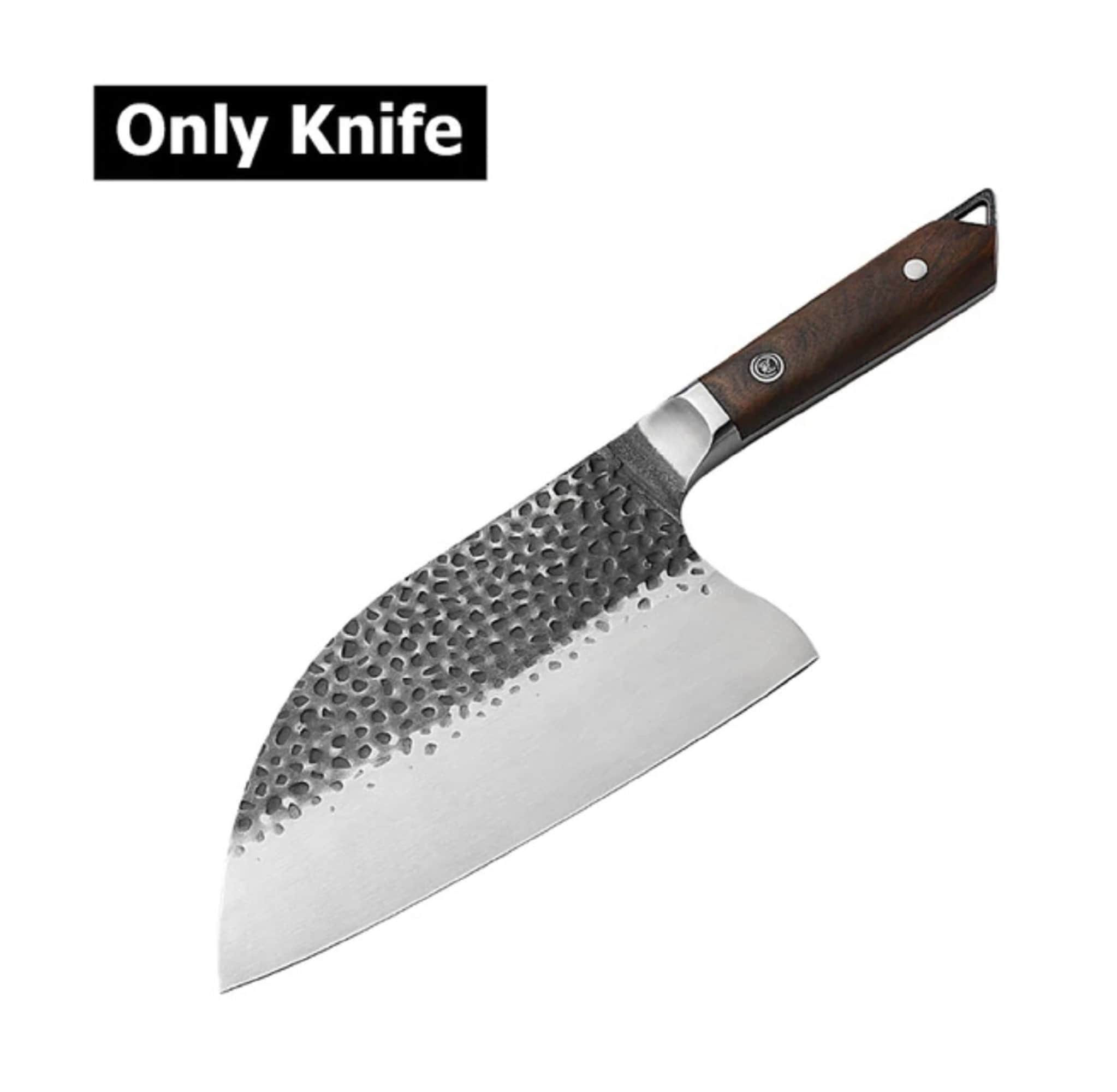 Chef Knife Handmade Highcarbon Clad Steel Kitchen Etsy