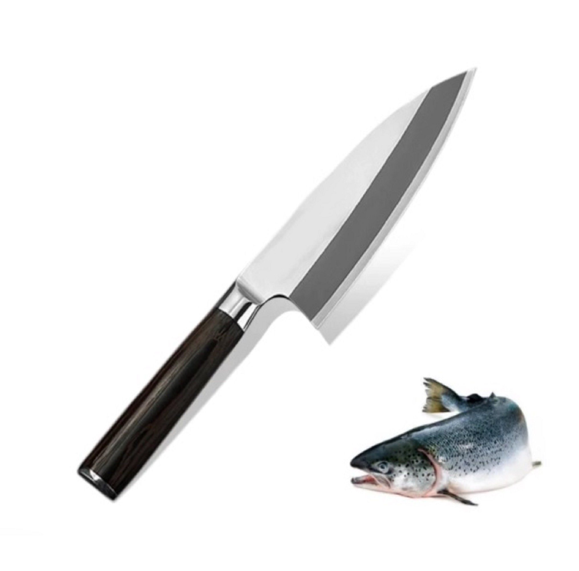 Japanese Deba stainless steel fish knife kitchen handmade Etsy