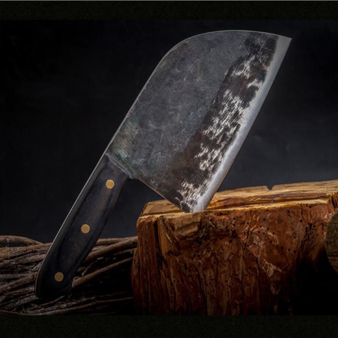 camping chef knife full tang butcher outdoor meat Etsy