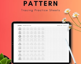 Mandala Tracing Template, Practice Pattern, Art Therapy (PDF Files)