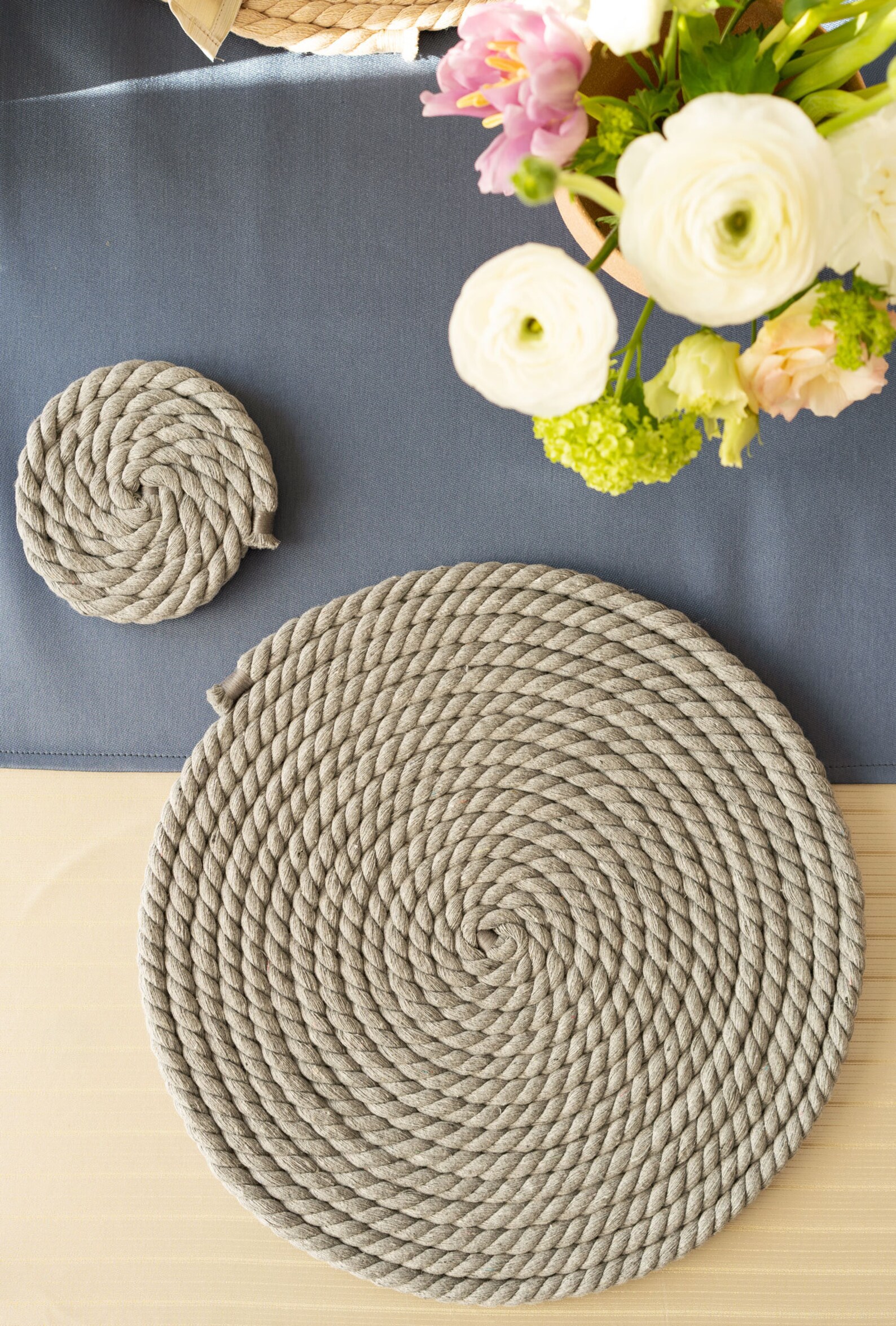 Handmade Table Linen Cotton Rope Placemats Etsy