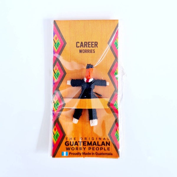 Guatemalan Worry Doll (+ free crystal) - Career & Success