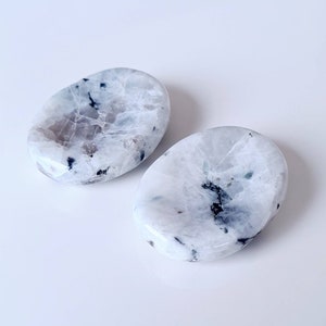 Rainbow Moonstone Worry Stone