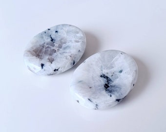 Rainbow Moonstone Worry Stone