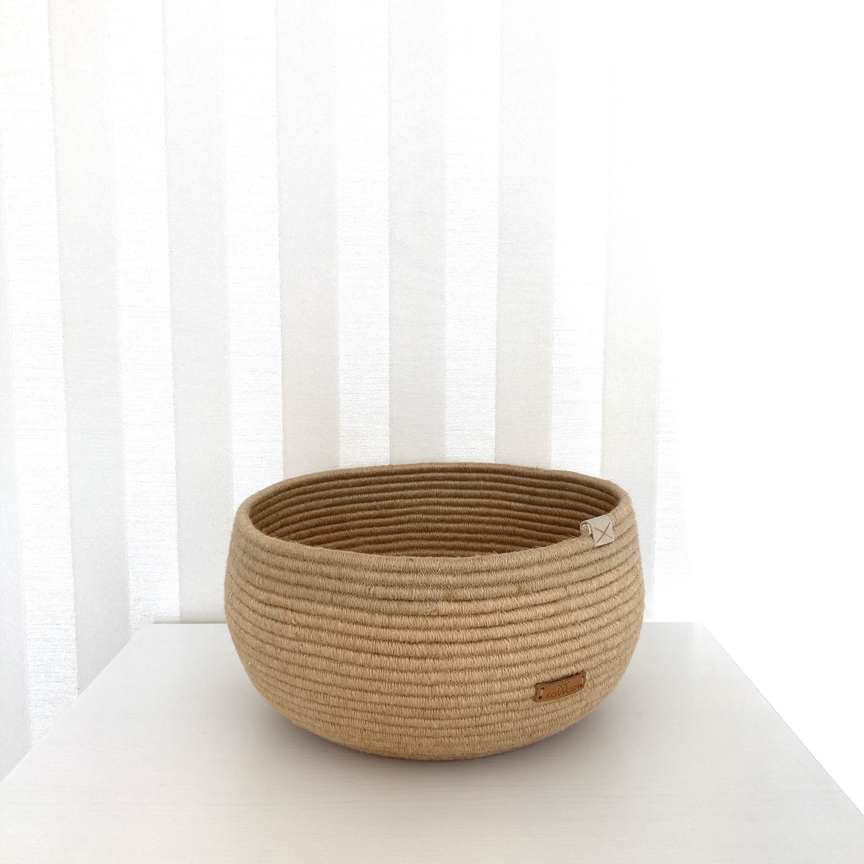 Cozy basket Cotton rope basket with lid Etsy