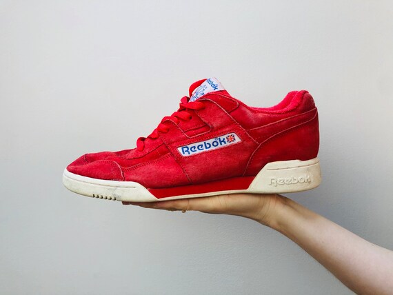 Reebok red Men Vintage Tennis Fashion Sneaker shoe
