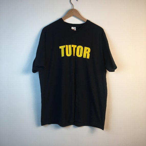 Tutor Germany school black T shirt Tee Old school