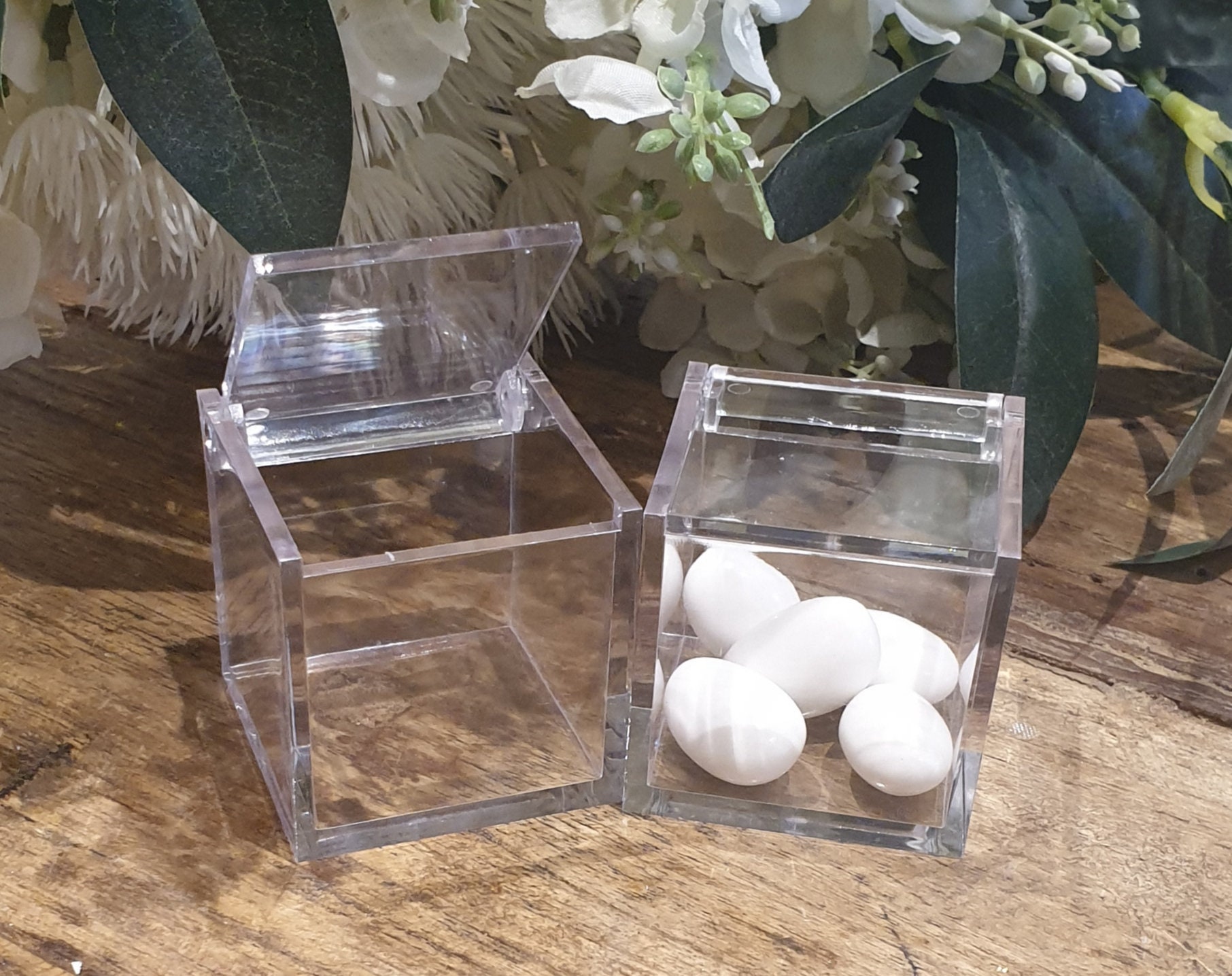 Clear Candy Boxes, Party Favors, Sugar Box, Sweet Box, Square Clear Box,  Coffee Box, Gift Box, Chocolate Box, Favor Box for Birthday Party 