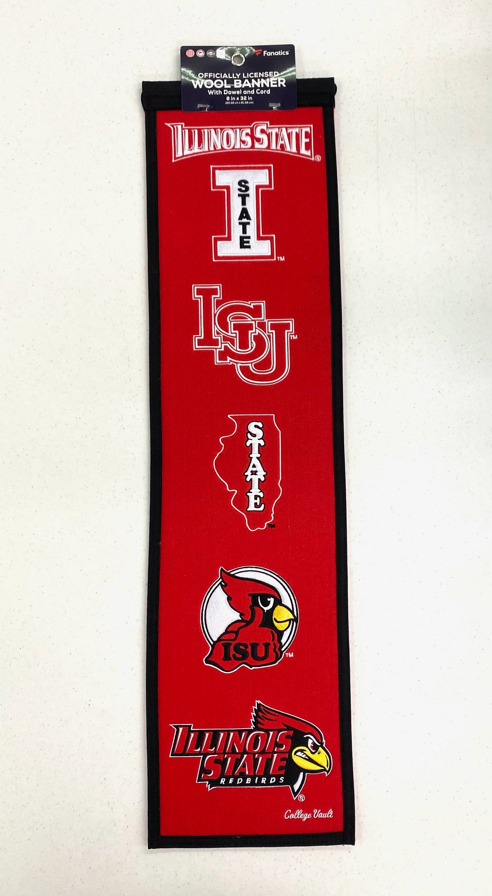 Illinois State Redbirds Black Flag - 3' X 5' Outdoor Polyester Flag, Officially Licensed - View #4
