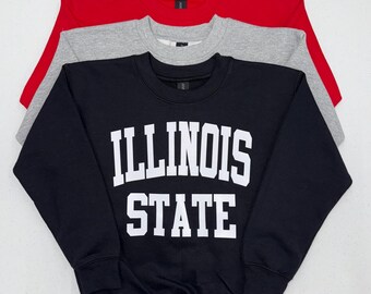 Illinois State University Custom Youth Crew neck Sweatshirt