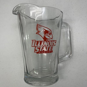 Illinois State Redbirds Glass Pitcher