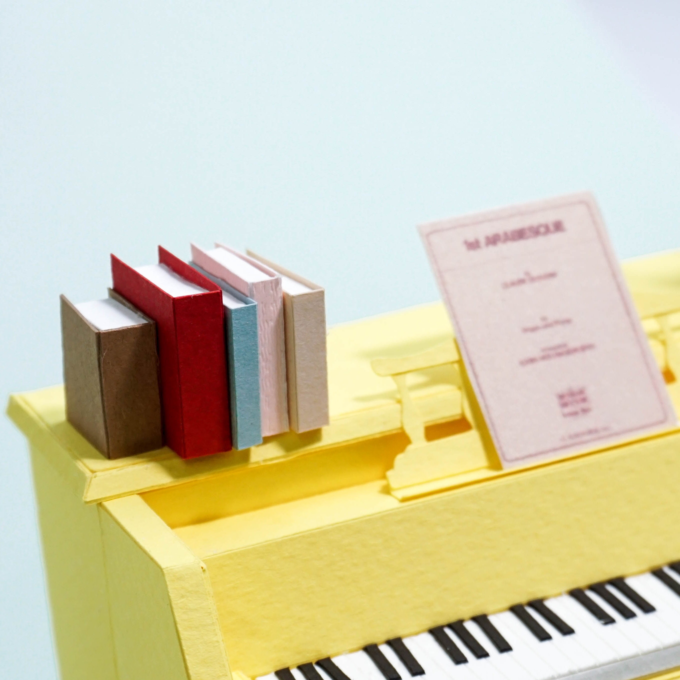 Paper Piano Set Template Including Lamp Books and Chair - Etsy