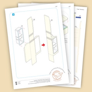 Vintage fridge template, PDF file, SVG and DXF file, for cutting machine, laser cut and hand cut, Christmas Gift image 6