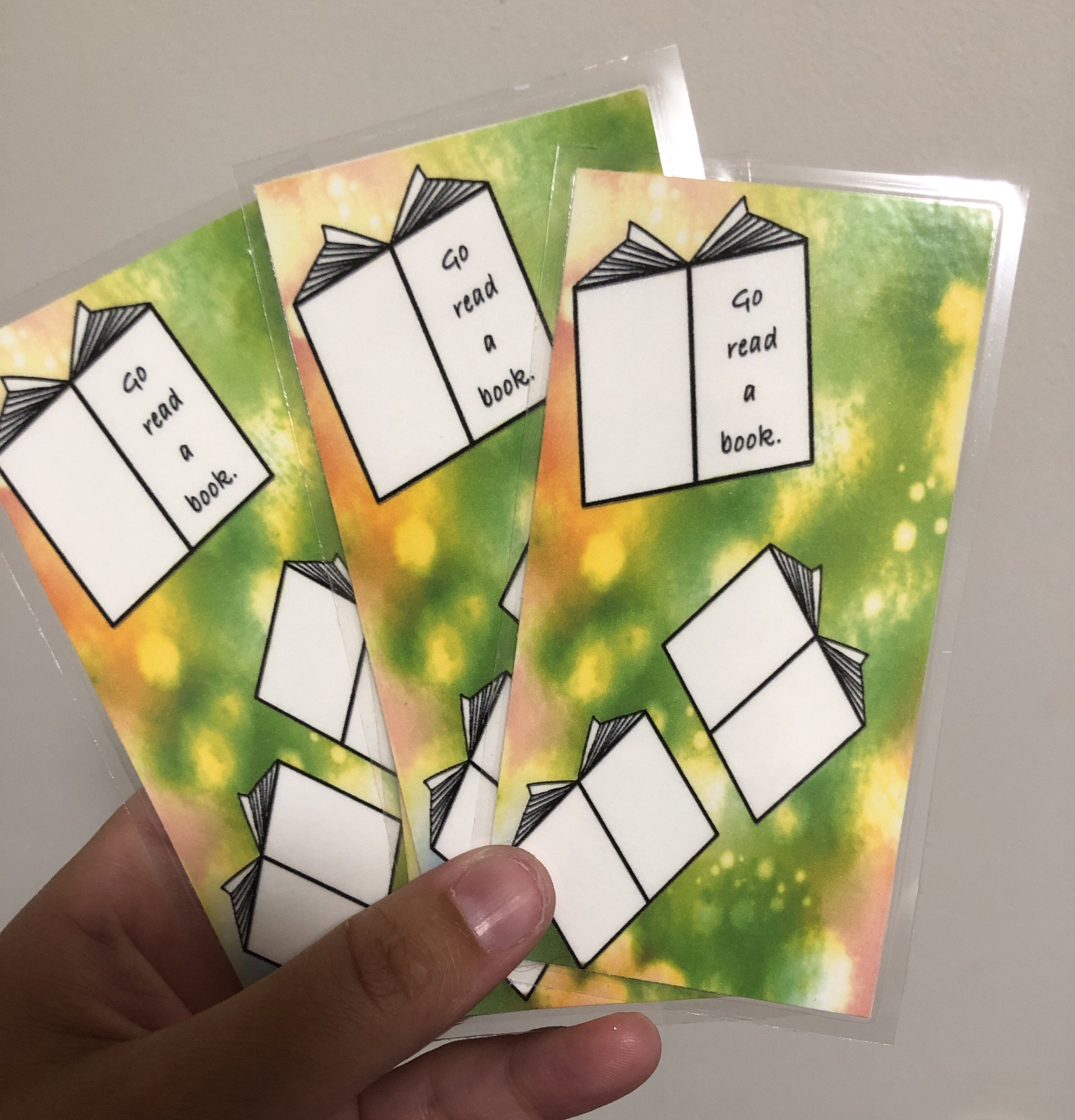 Handmade laminated bookmarks variety Etsy