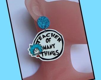 Teacher of Many Things - Dangle Earrings