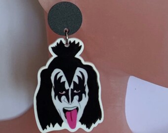 KISS - Gene Simmons - Dangle Earrings