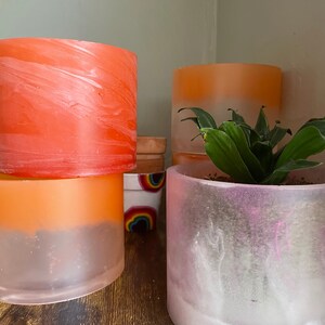 Frosted Glass Style Planter Pot - Etsy