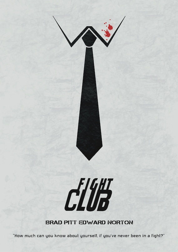 FIGHT CLUB. Minimal / Minimalist Movie Poster. File Ready for - Etsy  Australia