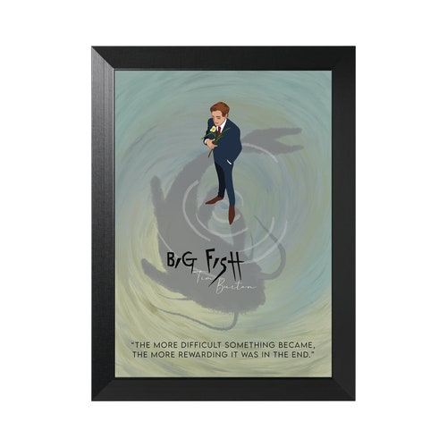 BIG FISH. Tim Burton. Minimal/ minimalist movie poster. A4/ A3 / A2 instant download poster. Cinema. Vintage