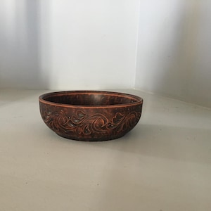Pottery Clay Bowl Unglazed Brown Stoneware Ukrainian Ornament Farmhouse Rustic Serving Ceramic Vessel Passover Rosh haShana Gift