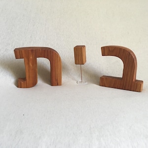 Letrero de madera con palabras hebreas de Bayit Home, inspirado en בית, letras 3D independientes, para decoración de mesa y estante