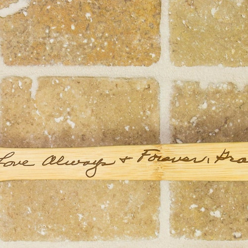 Handwriting Wooden Spoon Custom Message Spoon Personalized Etsy