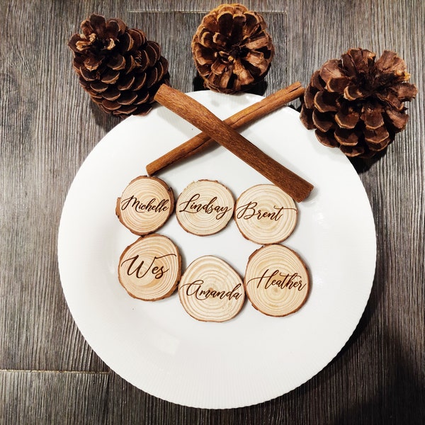 Wood Place Cards Etsy