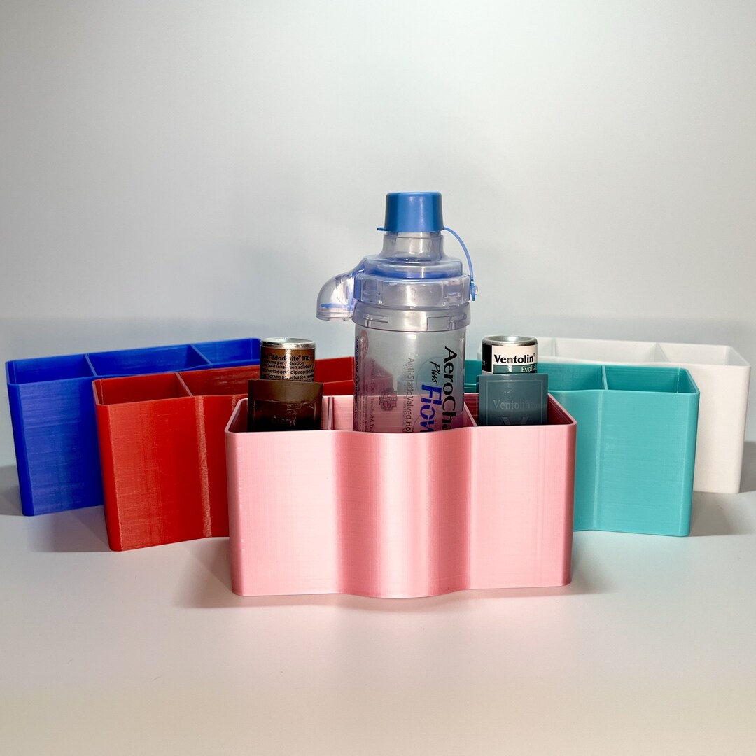 Inhaler Organiser Holder Holds 2 Inhalers and 1 Spacer Etsy UK
