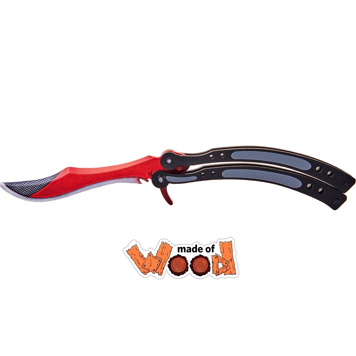 CSGO Wooden knife Butterfly Knife Autotronic 14107 MASKBRO Etsy