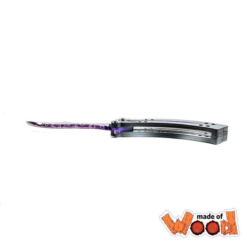 CSGO Wooden knife Butterfly Knife Freehand Etsy